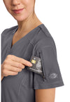 Pewter - Women's V-Neck Scrub Top (View 3)