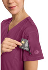 Wine - Women's V-Neck Scrub Top (View 3)