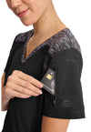 Black - Women's V-Neck Scrub Top (View 3)