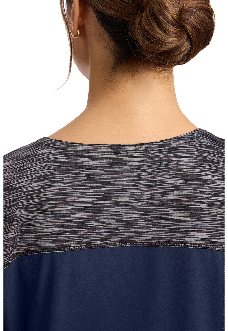 Navy - Women's V-Neck Scrub Top (View 2)