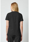 Black - Dickies Forge Women Scrub Top - Back View