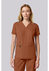 Ginger Glow - Dickies Forge Women Scrub Top - Front View