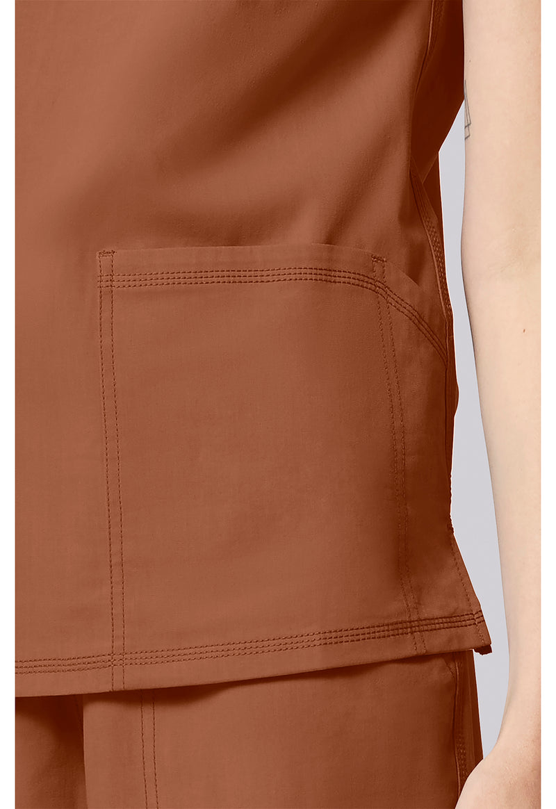 Ginger Glow - Women's V-neck Scrub Top (View 4)