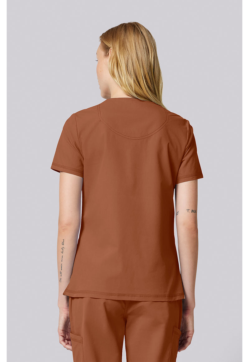 Ginger Glow - Dickies Forge Women Scrub Top - Back View