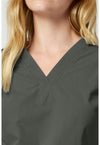 Olive - Women's V-neck Scrub Top (View 2)
