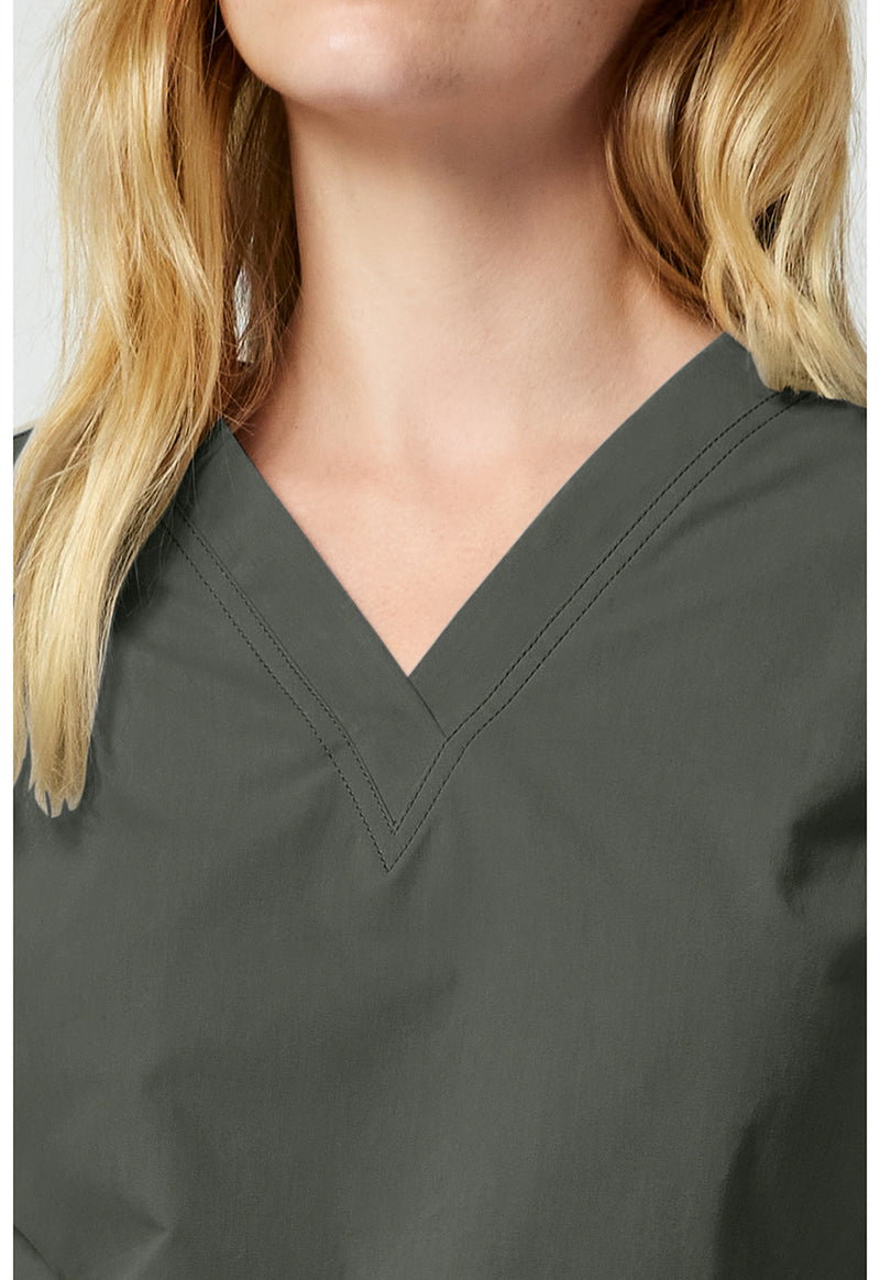 Olive - Women's V-neck Scrub Top (View 2)