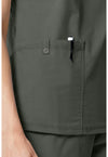 Olive - Women's V-neck Scrub Top (View 3)
