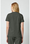 Olive - Dickies Forge Women Scrub Top - Back View