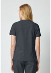 Pewter - Dickies Forge Women Scrub Top - Back View