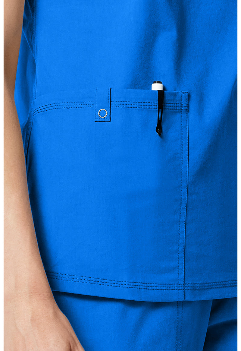 Royal - Women's V-neck Scrub Top (View 3)