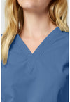 Vintage Blue - Women's V-neck Scrub Top (View 2)