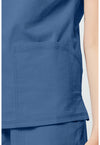 Vintage Blue - Women's V-neck Scrub Top (View 4)