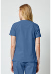 Vintage Blue - Dickies Forge Women Scrub Top - Back View