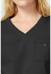 Black - Women's Tuck In Scrub Top (View 2)