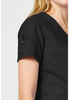 Black - Women's Tuck In Scrub Top (View 3)