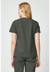 Olive - Dickies Forge Women Scrub Top - Back View
