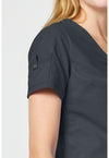 Pewter - Women's Tuck In Scrub Top (View 3)