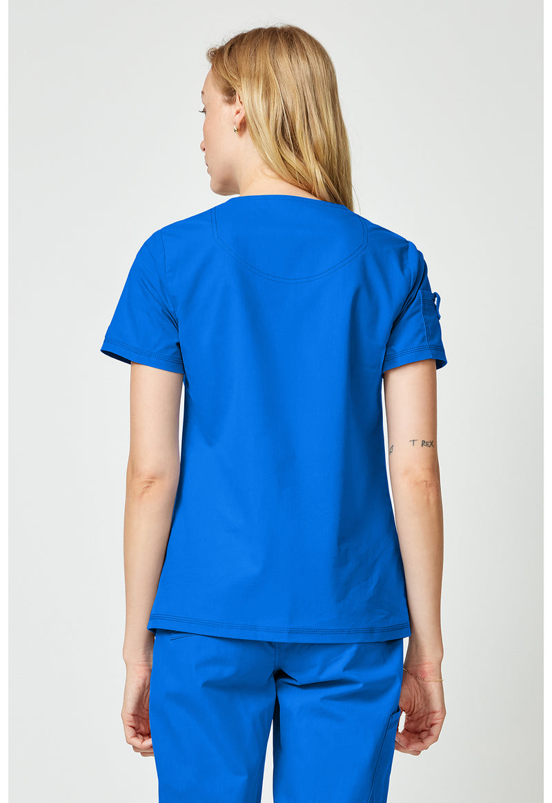 Royal - Dickies Forge Women Scrub Top - Back View