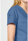 Vintage Blue - Women's Tuck In Scrub Top (View 3)