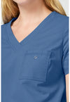 Vintage Blue - Women's Tuck In Scrub Top (View 4)