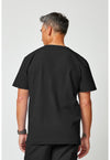 Black - Men's V-Neck Top (Back)