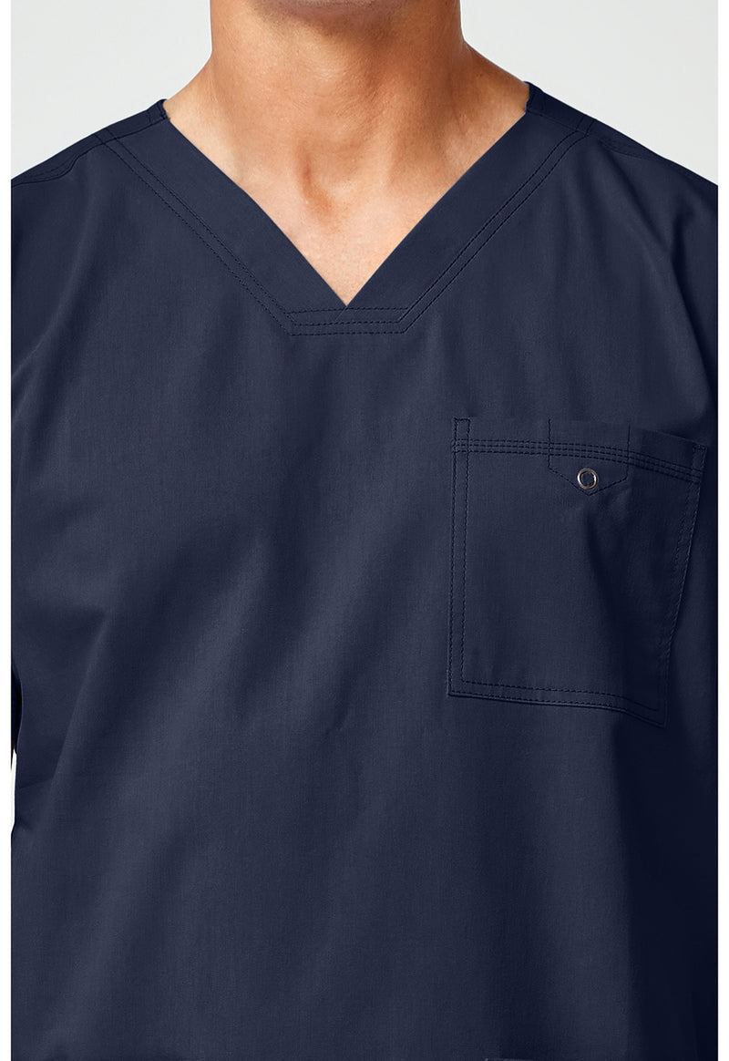 Navy - Men's V-Neck Top (View 2)