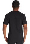 Black - Dickies Balance Men Scrub Top - Back View