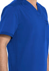 Royal - Men's Tuckable V-Neck Scrub Top (View 2)