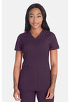 Deep Amethyst - Dickies Balance Women Scrub Top - Front View