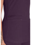 Deep Amethyst - Women's V-Neck Scrub Top (View 2)