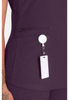 Deep Amethyst - Women's V-Neck Scrub Top (View 3)