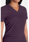 Deep Amethyst - Women's V-Neck Scrub Top (View 4)