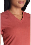Heather Clay - Women's V-Neck Scrub Top (View 4)