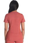 Heather Clay - Dickies Balance Women Scrub Top - Back View