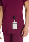 Wine - Women's V-Neck Scrub Top (View 2)