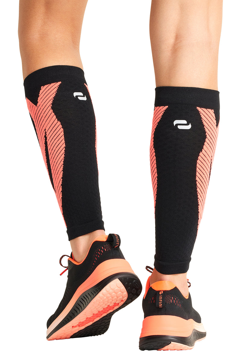 black/vivid orange - Calf Sleeve 10-15 mmHg Compression (Back)