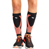 black/vivid orange - Calf Sleeve 10-15 mmHg Compression