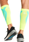 hyper yellow/turquoise - Calf Sleeve 10-15 mmHg Compression (Back)