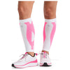 white/shocking pink - Calf Sleeve 10-15 mmHg Compression