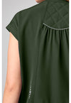 Dark Pine - Mandarin Collar Crop Top (View 3)