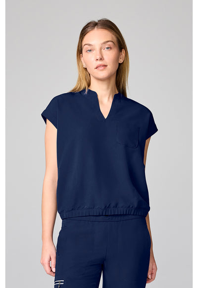 Mandarin Collar Crop Top