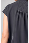 Pewter - Mandarin Collar Crop Top (View 3)