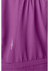 Plum Violet - Mandarin Collar Crop Top (View 2)
