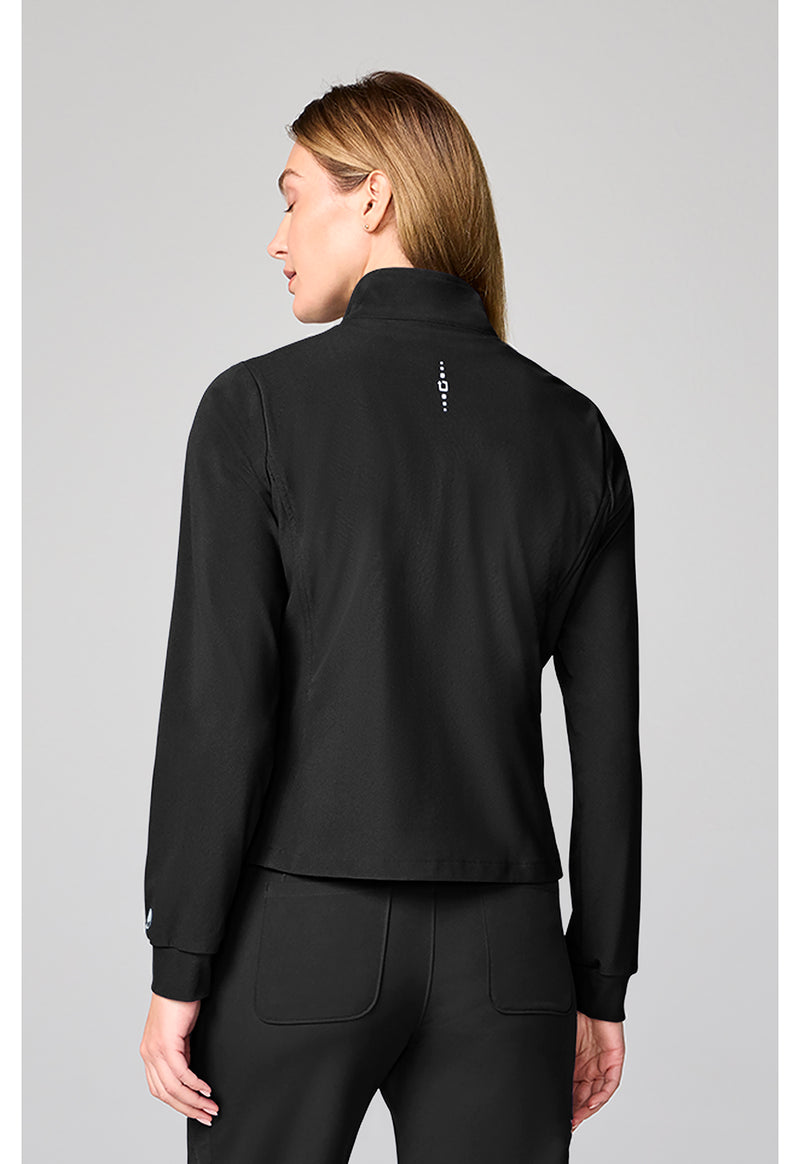 BLACK - Quilted Jacket (Back)