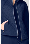Navy - Quilted Jacket (View 2)