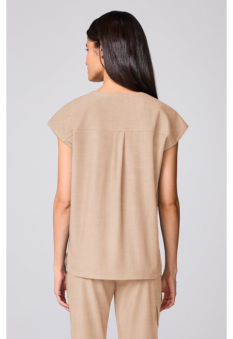 Desert Taupe - Built In Bra Dolman Top (Back)