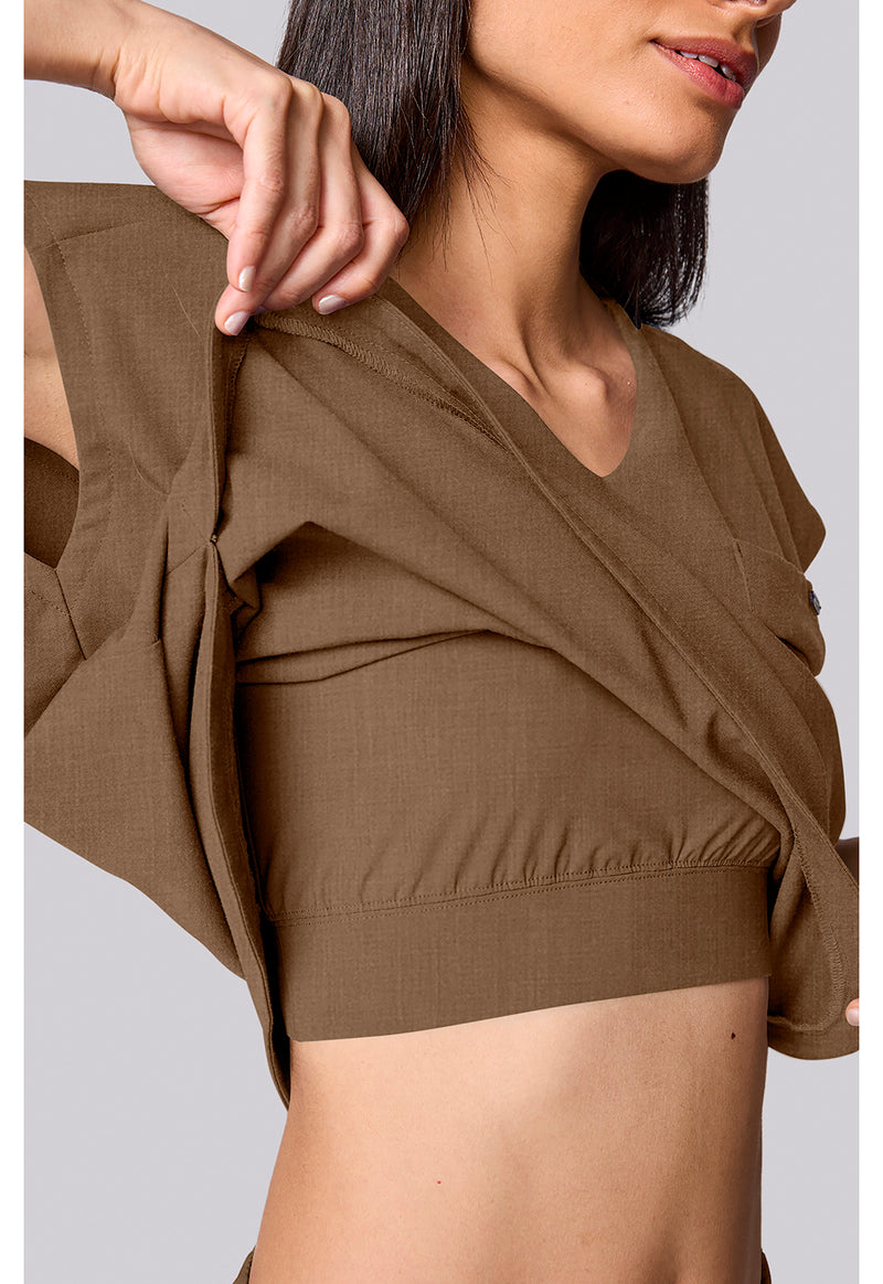 French Brown - Built In Bra Dolman Top (View 3)