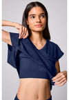 Navy - Built In Bra Dolman Top