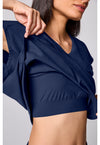 Navy - Built In Bra Dolman Top (View 3)