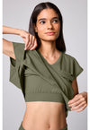 Olive - Built In Bra Dolman Top